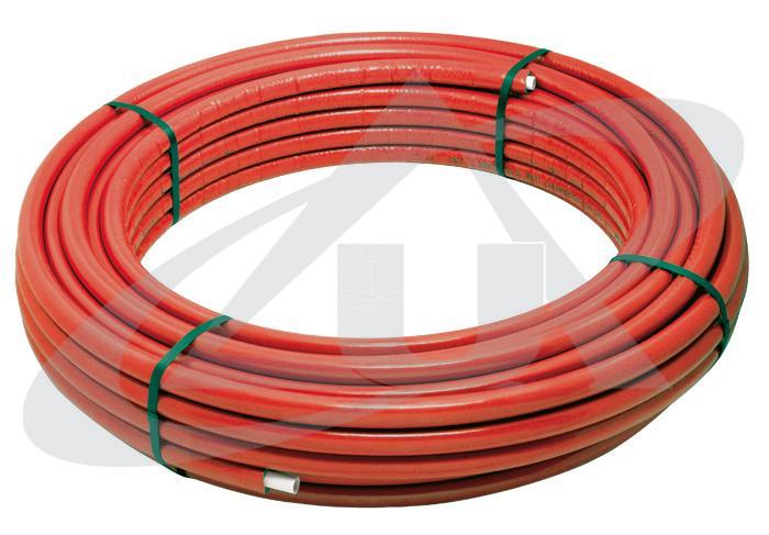 unidelta-2560-deltall-mehrschichtverbundrohr-vorisoliert-rot image 1