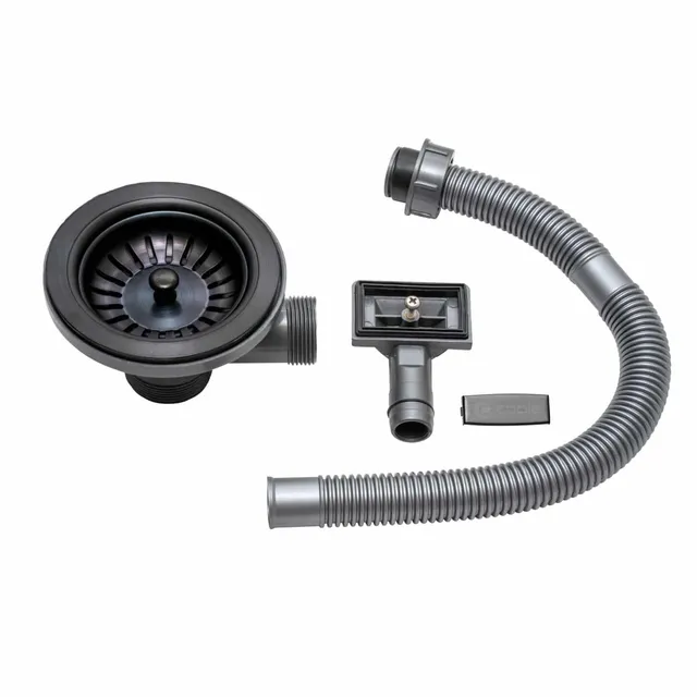caple-black-steel-siebkorbventil-mit-ablauf-und-berlauf-f-r-sp-le image 1
