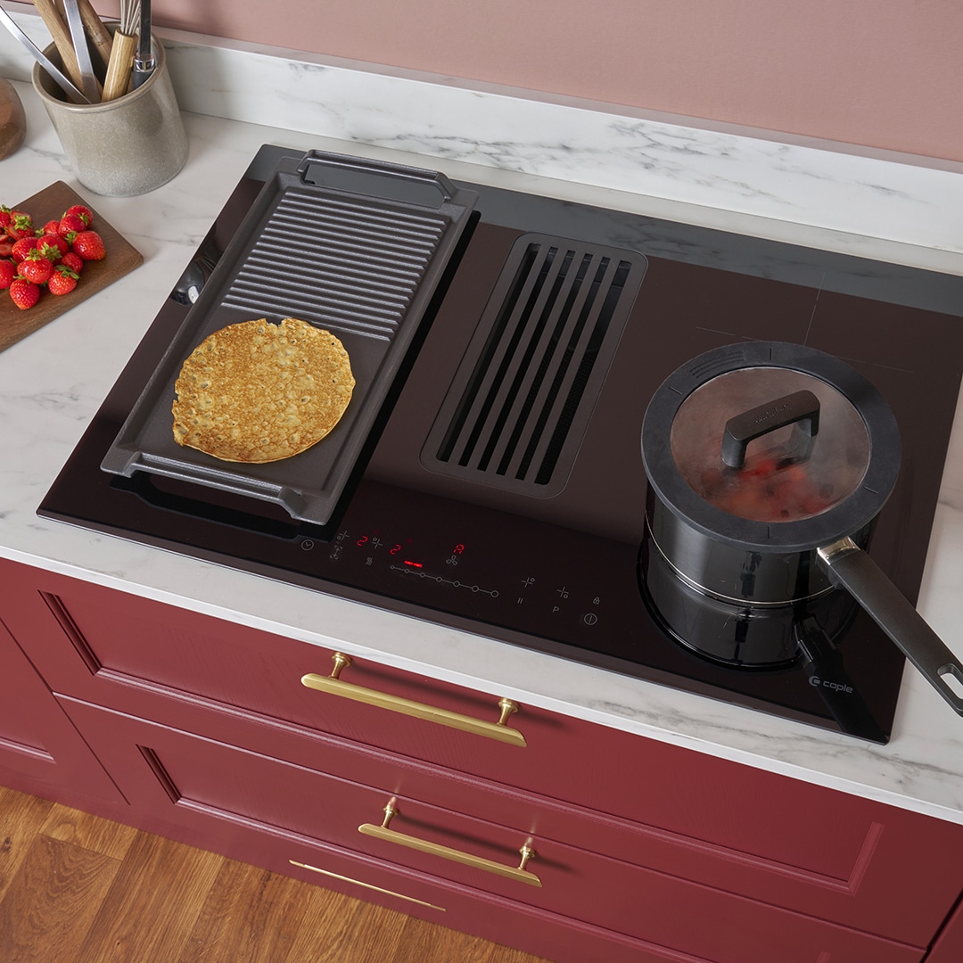 caple-78cm-induktionskochfeld-mit-downdraft-abzug image 3