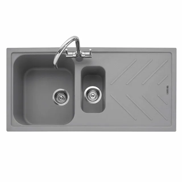 caple-veis-150-einbausp-le-granit-mit-abtropffl-che-kieselgrau image 1