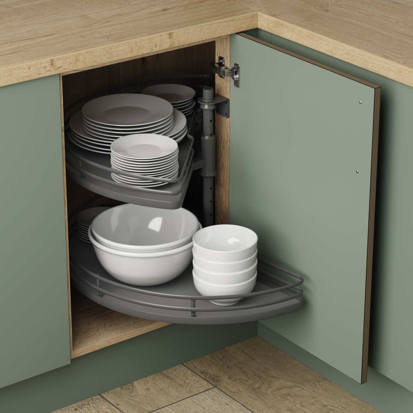 caple-180-karussell-drehb-den-revolving-carousel-shelves-eckschrank image 1