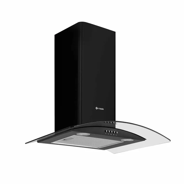 caple-59-5-cm-wand-kaminhaube-schwarzglas image 1