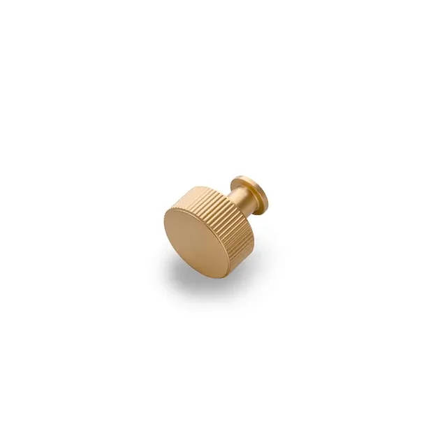 caple-m-belknopf-riffel-messing-satiniert image 1