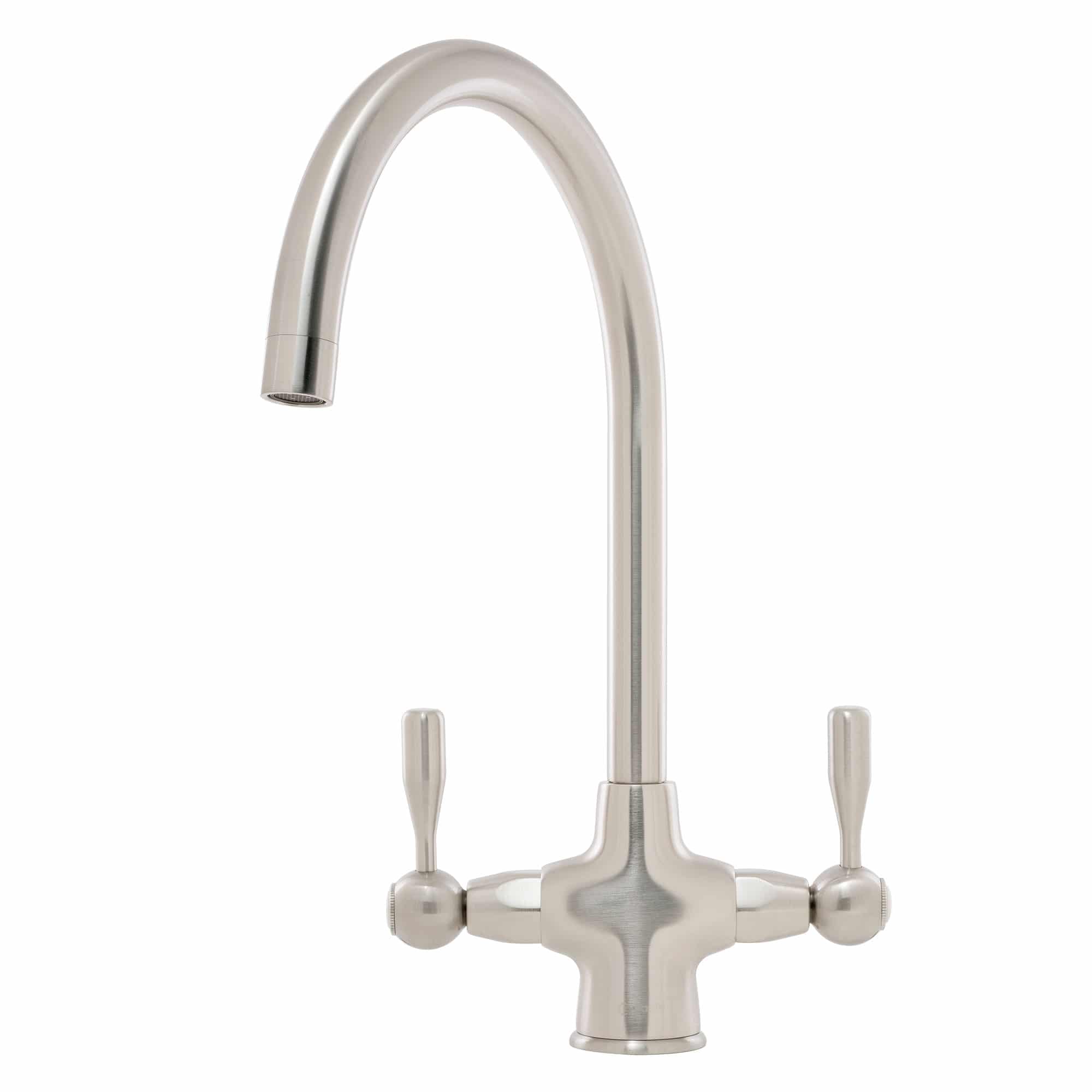 caple-leval-traditional-dual-lever-armatur-brushed-nickel image 1