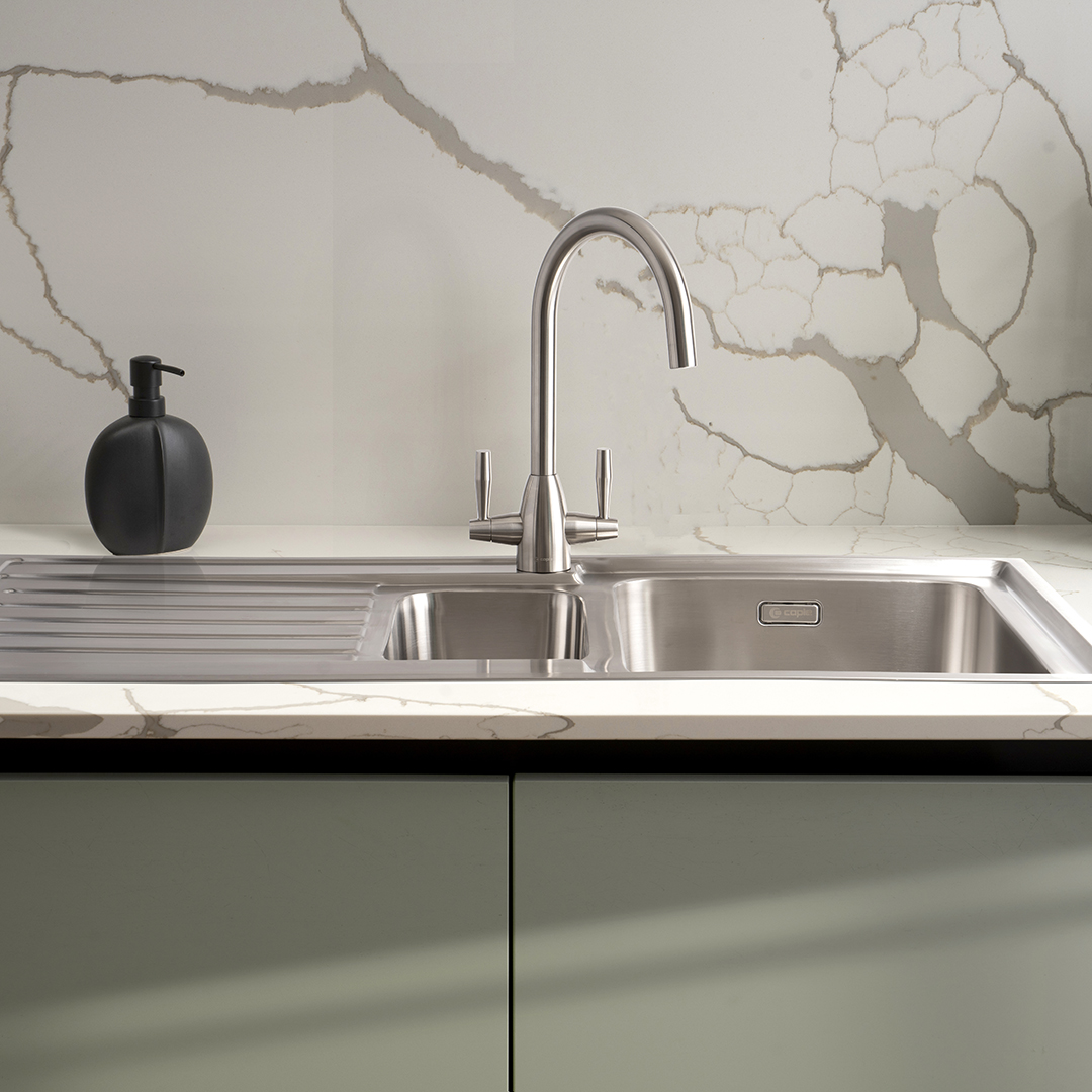 caple-avel-zweigriffmischer-edelstahl-k-chenarmatur image 2