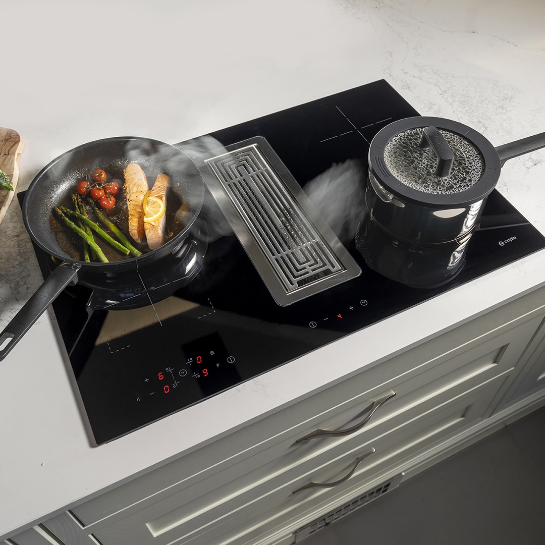 caple-induktionskochfeld-78cm-mit-downdraft-abzug image 4