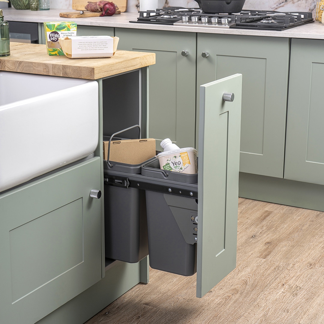 caple-base-mounted-28l-dual-bin-einbau-abfalltrennungssystem image 3