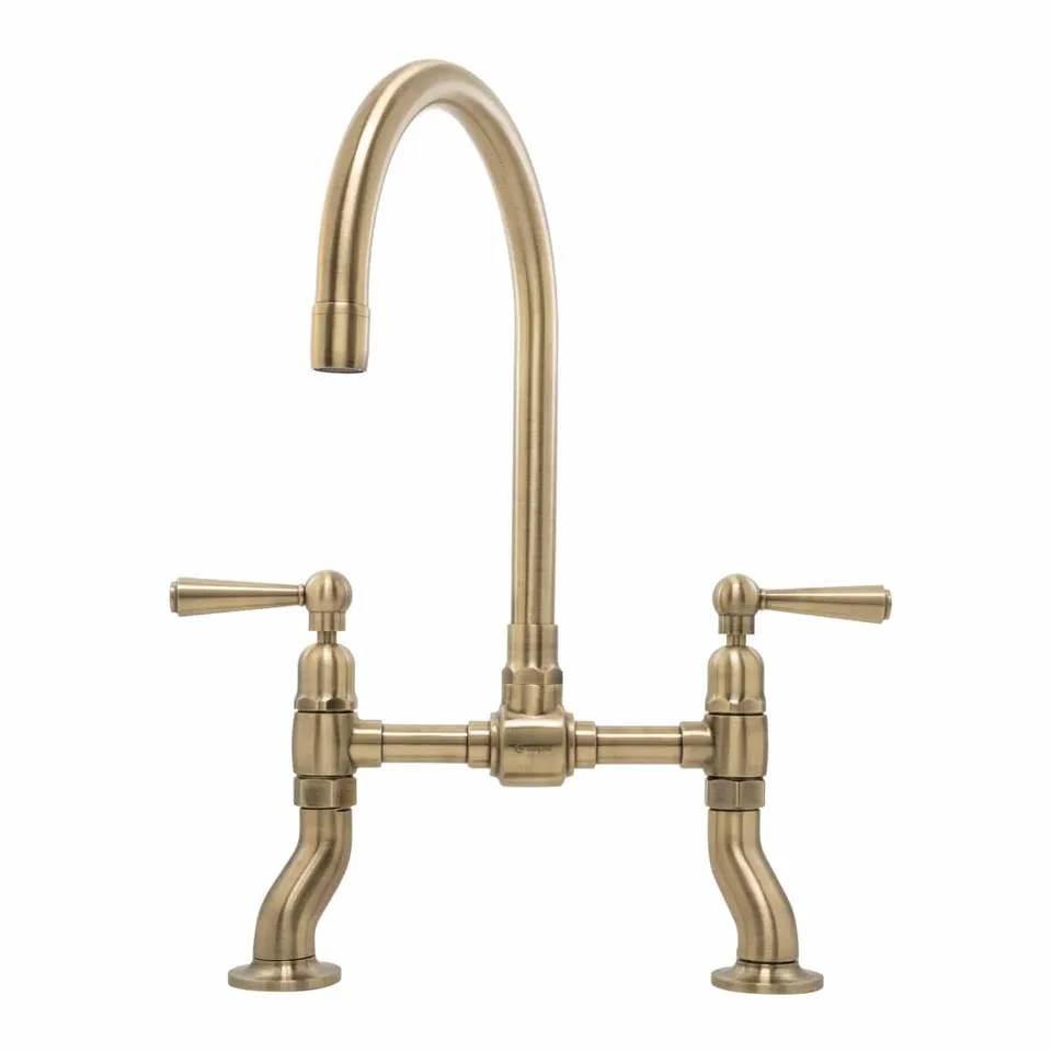 caple-putney-bridge-zweigriff-armatur-antik-messing image 1