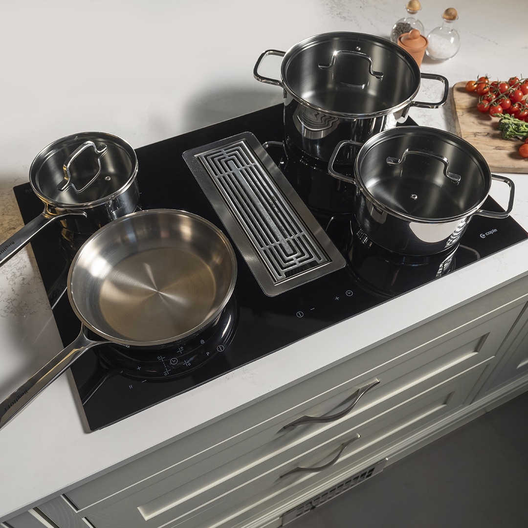 caple-induktionskochfeld-78cm-mit-downdraft-abzug image 3