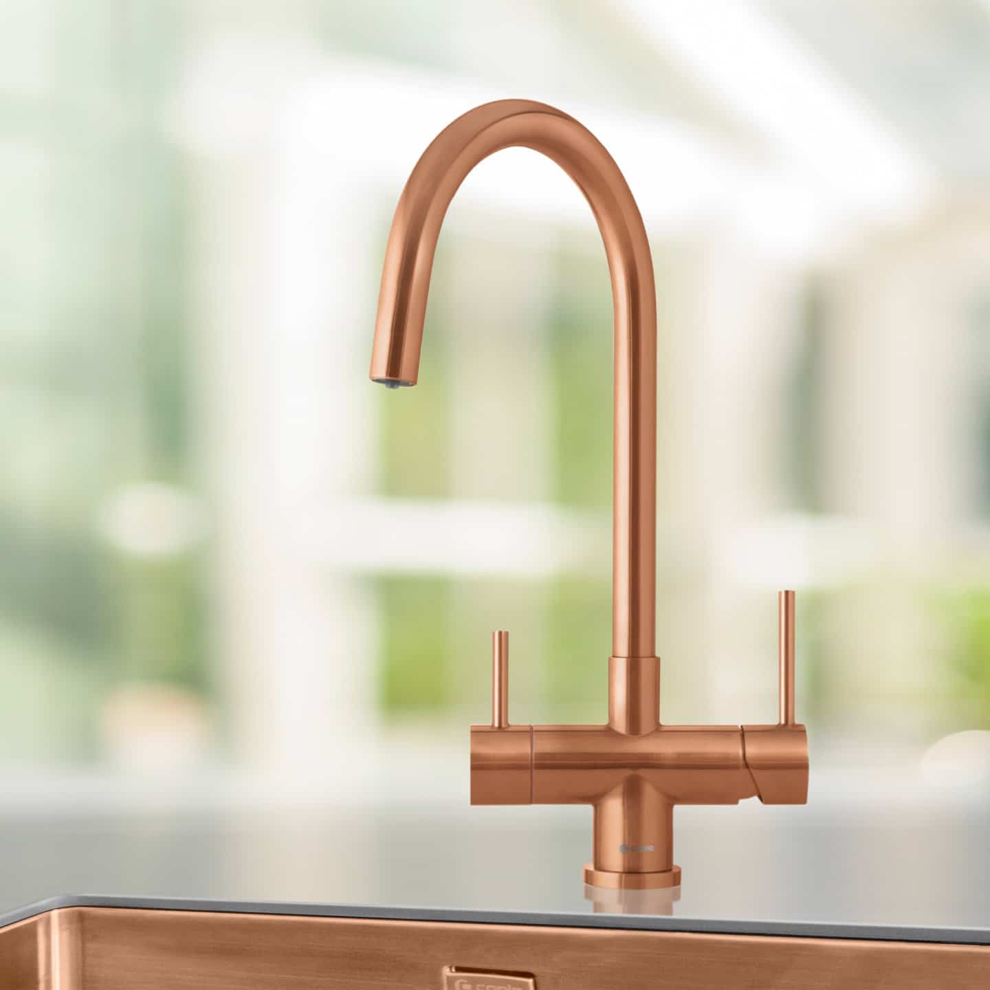 caple-vapos-2-3-in-1-hei-wasserhahn-kupfer image 2