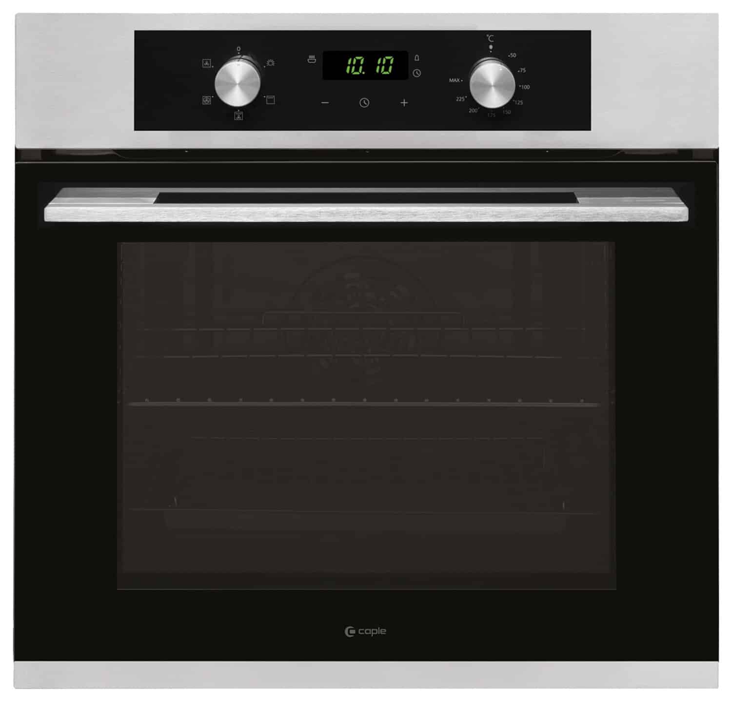 caple-60cm-elektro-einbaubackofen-schwarz-edelstahl-2 image 1