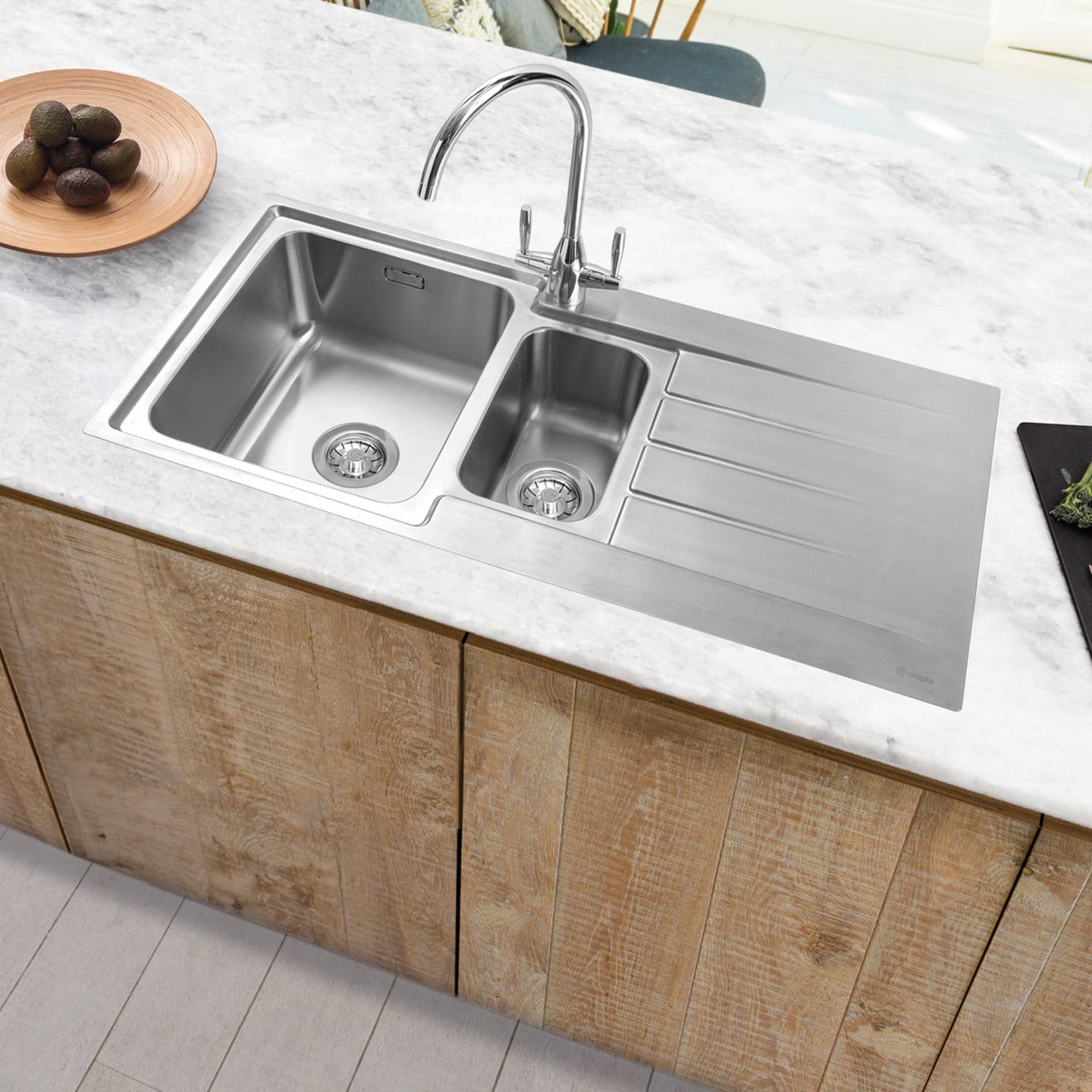 caple-rello-150-einbausp-le-edelstahl-mit-abtropffl-che image 2