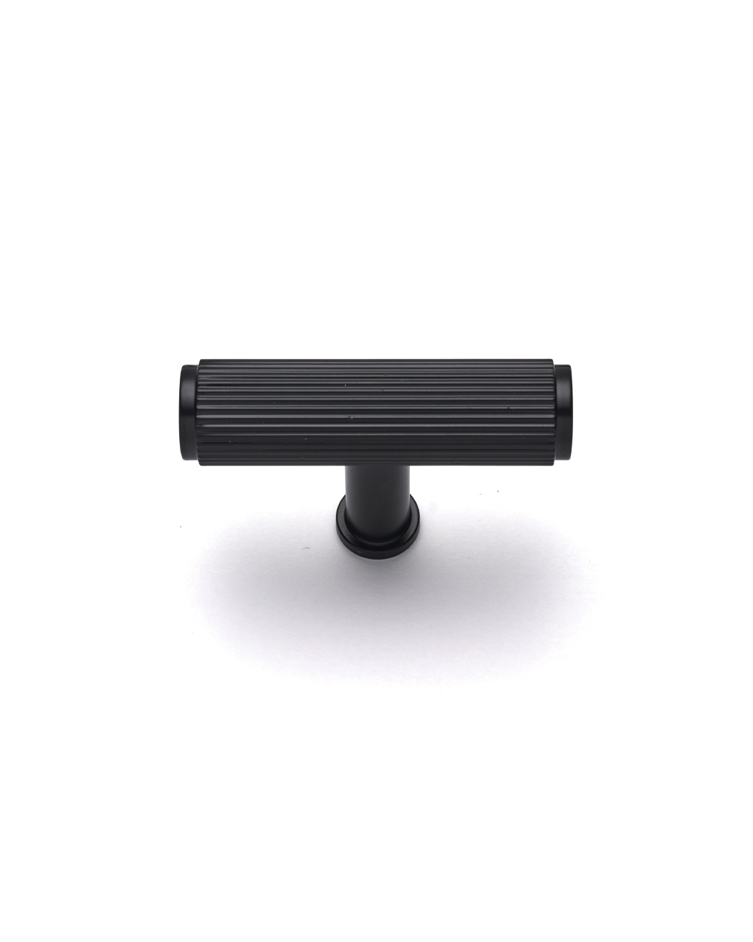 caple-m-belknopf-black-fluted-t-bar-knob-schwarz-geriffelt image 1