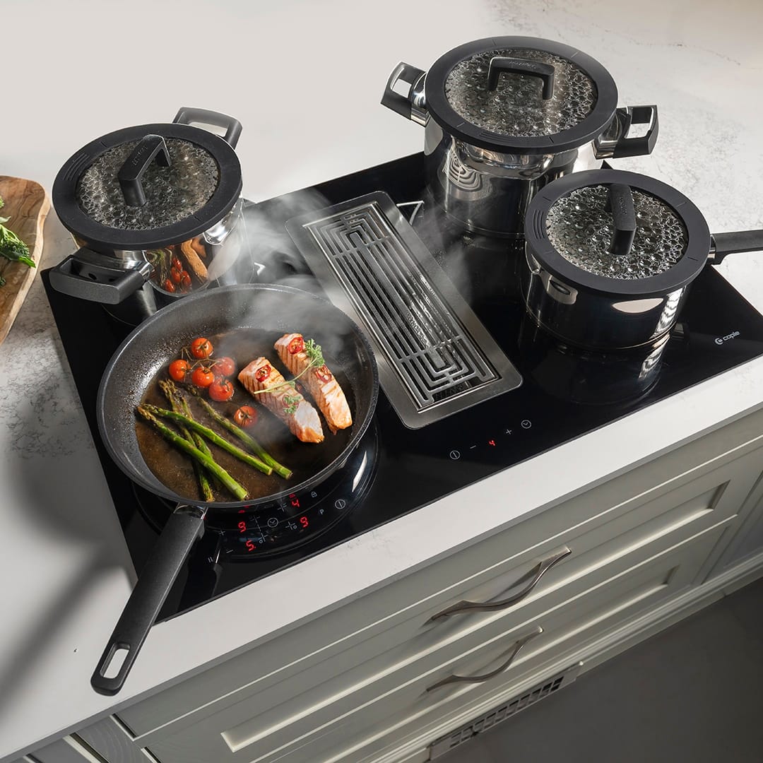 caple-induktionskochfeld-78cm-mit-downdraft-abzug image 2