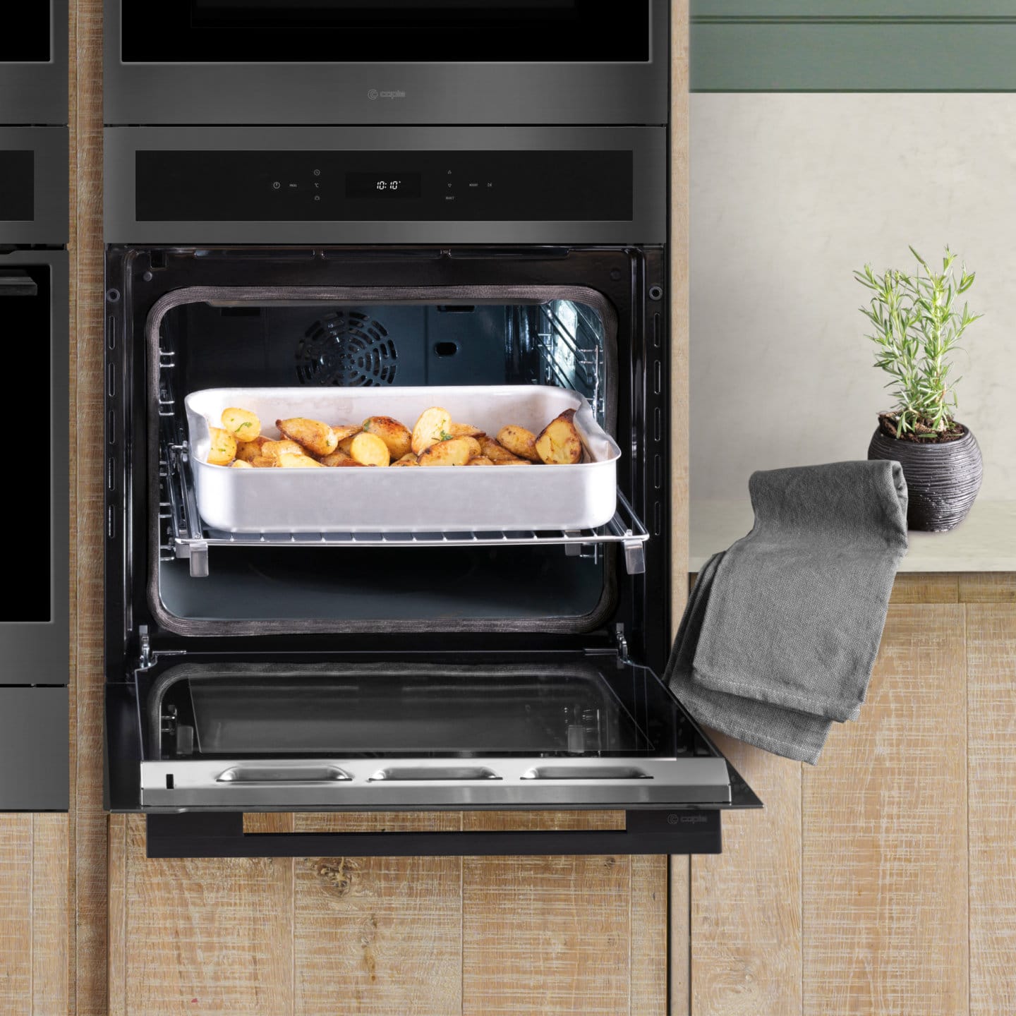 caple-60cm-pyrolytic-single-oven-gunmetal-einbau-backofen image 8