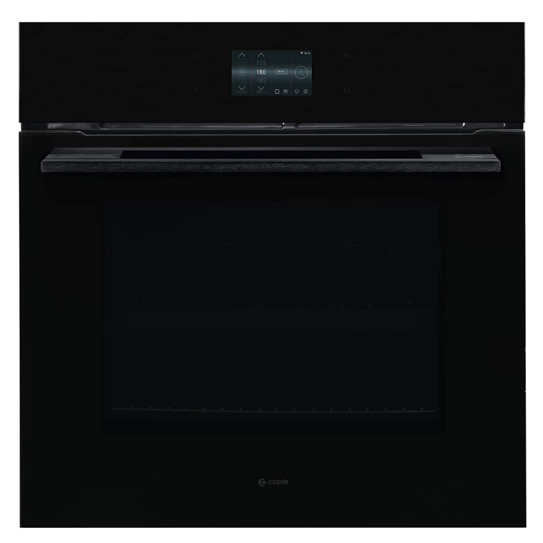 caple-smart-pyrolyse-einzel-backofen-schwarz-glas image 1