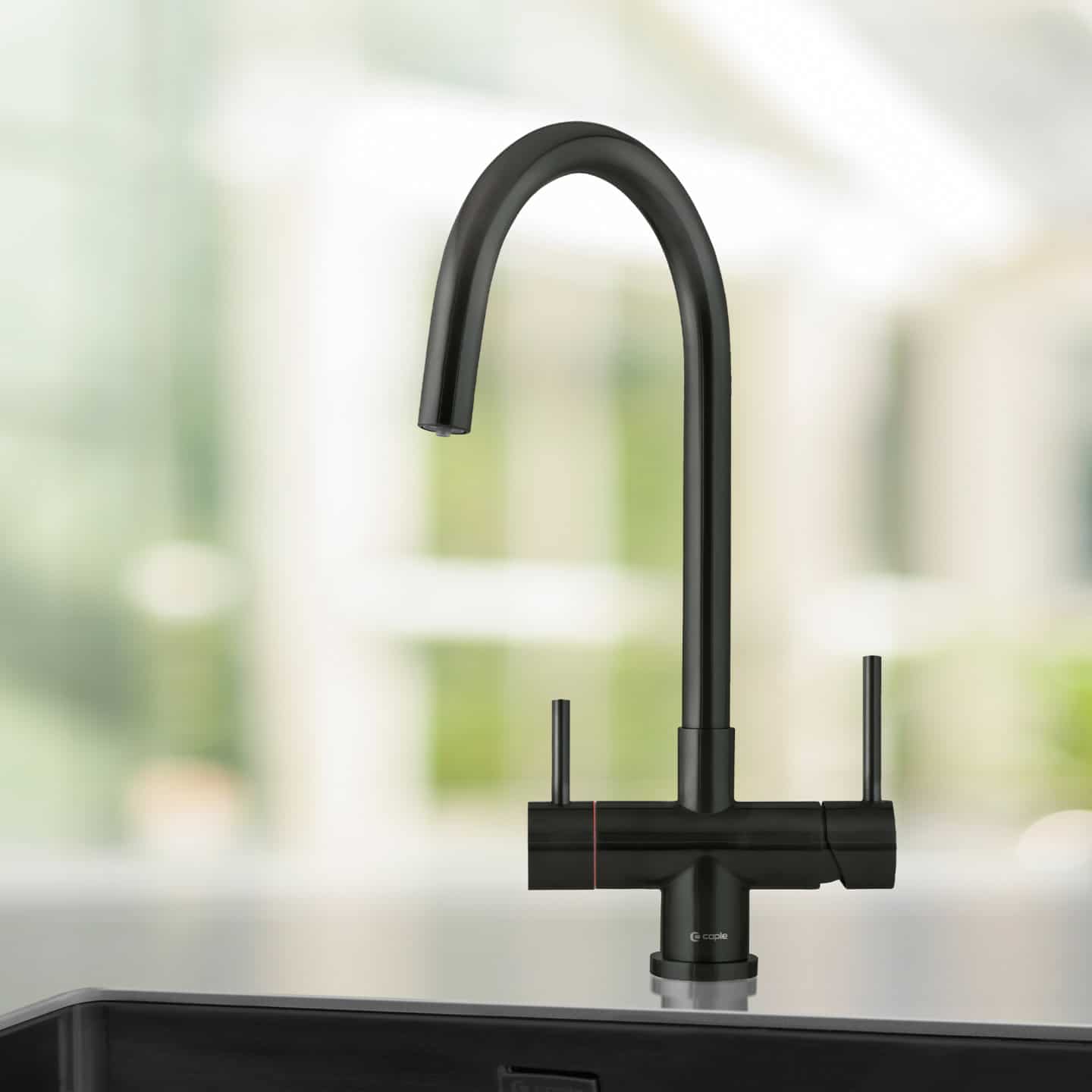 caple-vapos-2-3-in-1-hei-wasserhahn-schwarzstahl image 3