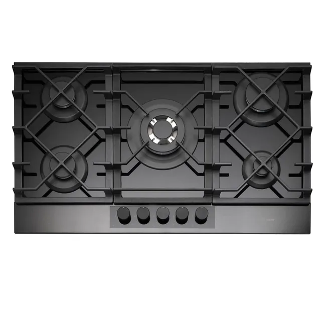 caple-88cm-gaskochfeld-glas-5-flammig-gunmetal image 1