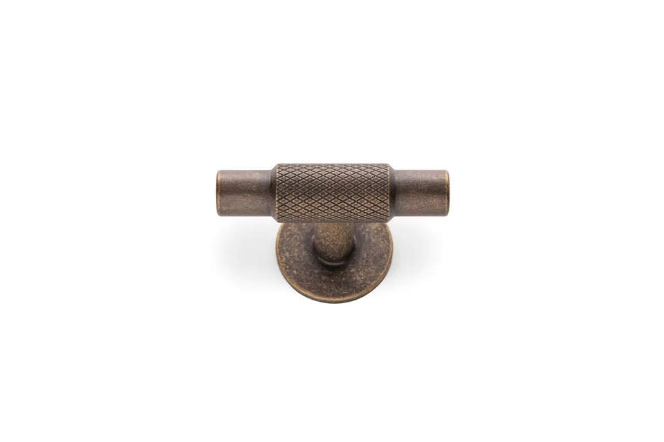 caple-t-bar-m-belknopf-antik-messing-ger-ndelt image 1