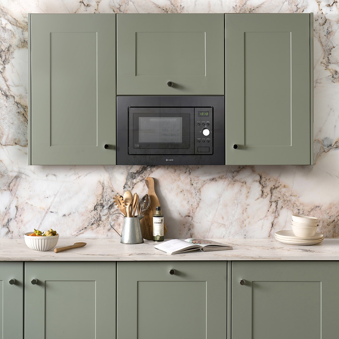 caple-built-in-microwave-grill-schwarz-einbaumikrowelle image 2