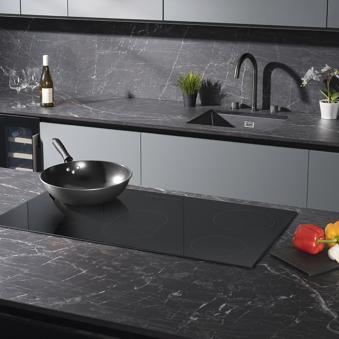caple-90-cm-glaskeramik-kochfeld-schwarzglas image 2