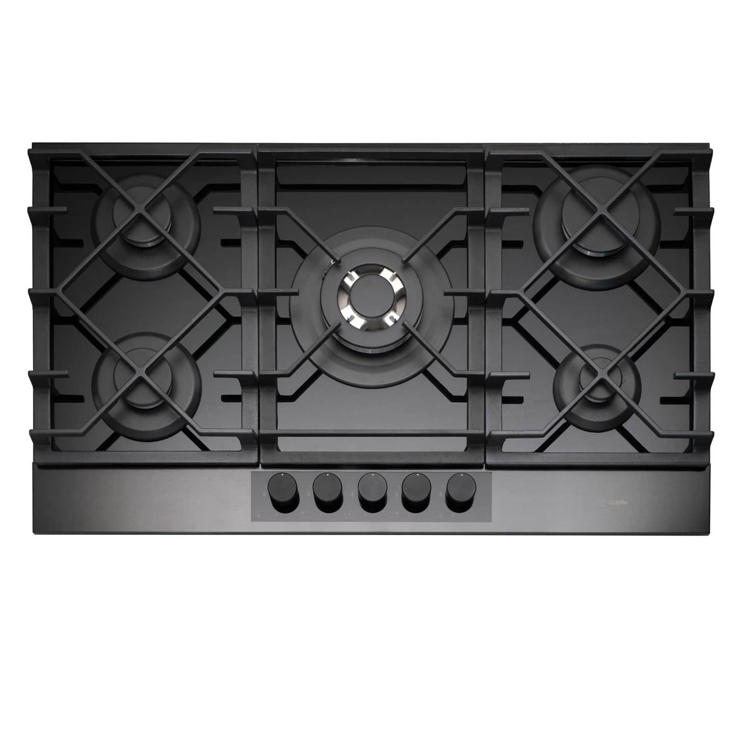 caple-88cm-gaskochfeld-glas-5-flammig-gunmetal image 1