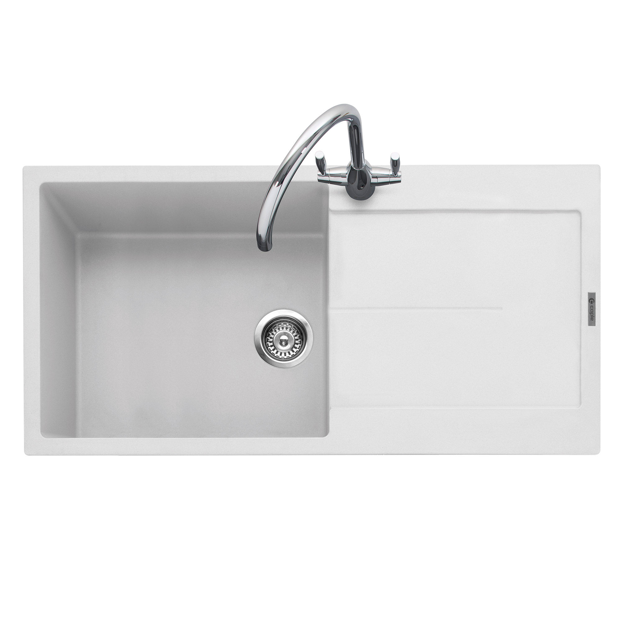 caple-canis-100-granitsp-le-kreidewei-mit-abtropffl-che image 1