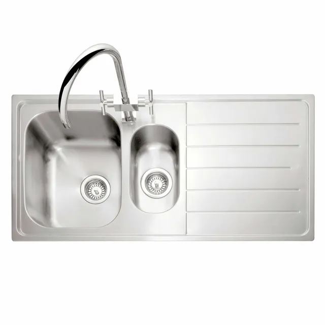 caple-lyon-150-einbausp-le-mit-abtropffl-che-edelstahl image 1