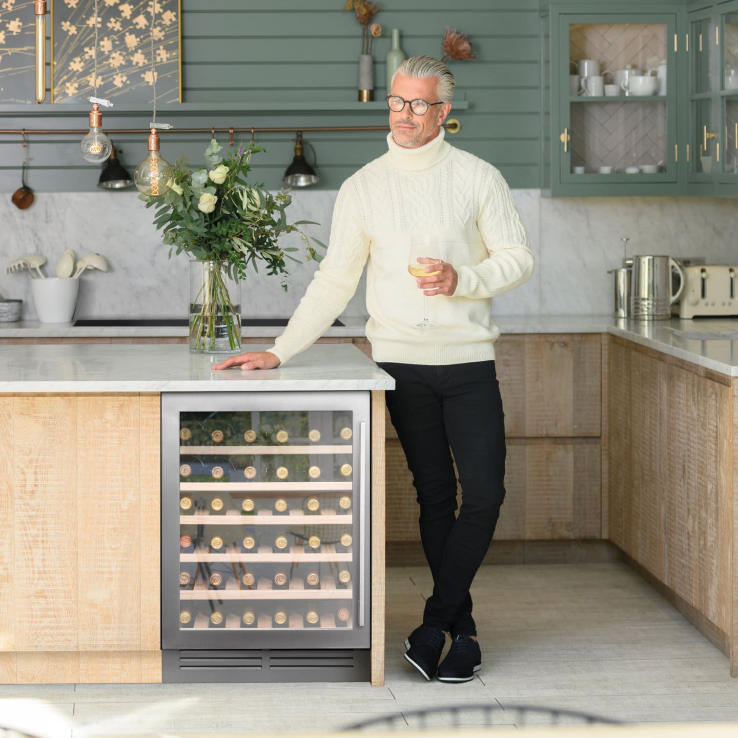 caple-undercounter-single-zone-wine-cooler-edelstahl-unterbau-weink-hlschrank image 2