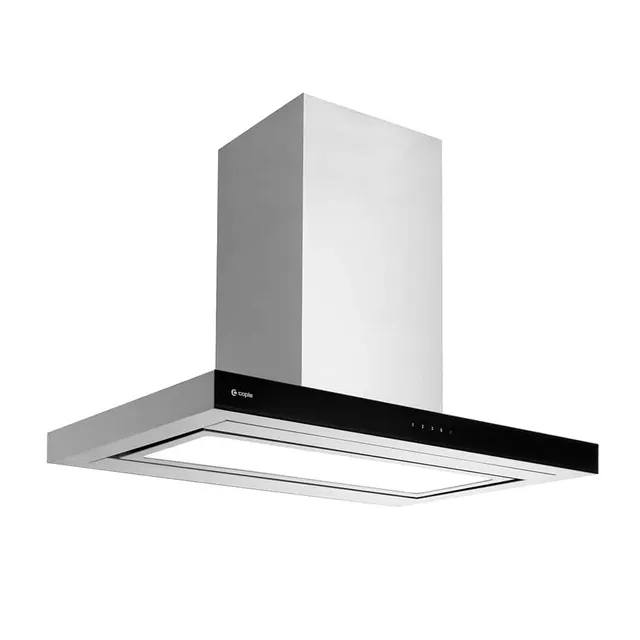 caple-90-cm-insel-plasma-dunstabzugshaube-edelstahl-schwarz image 1