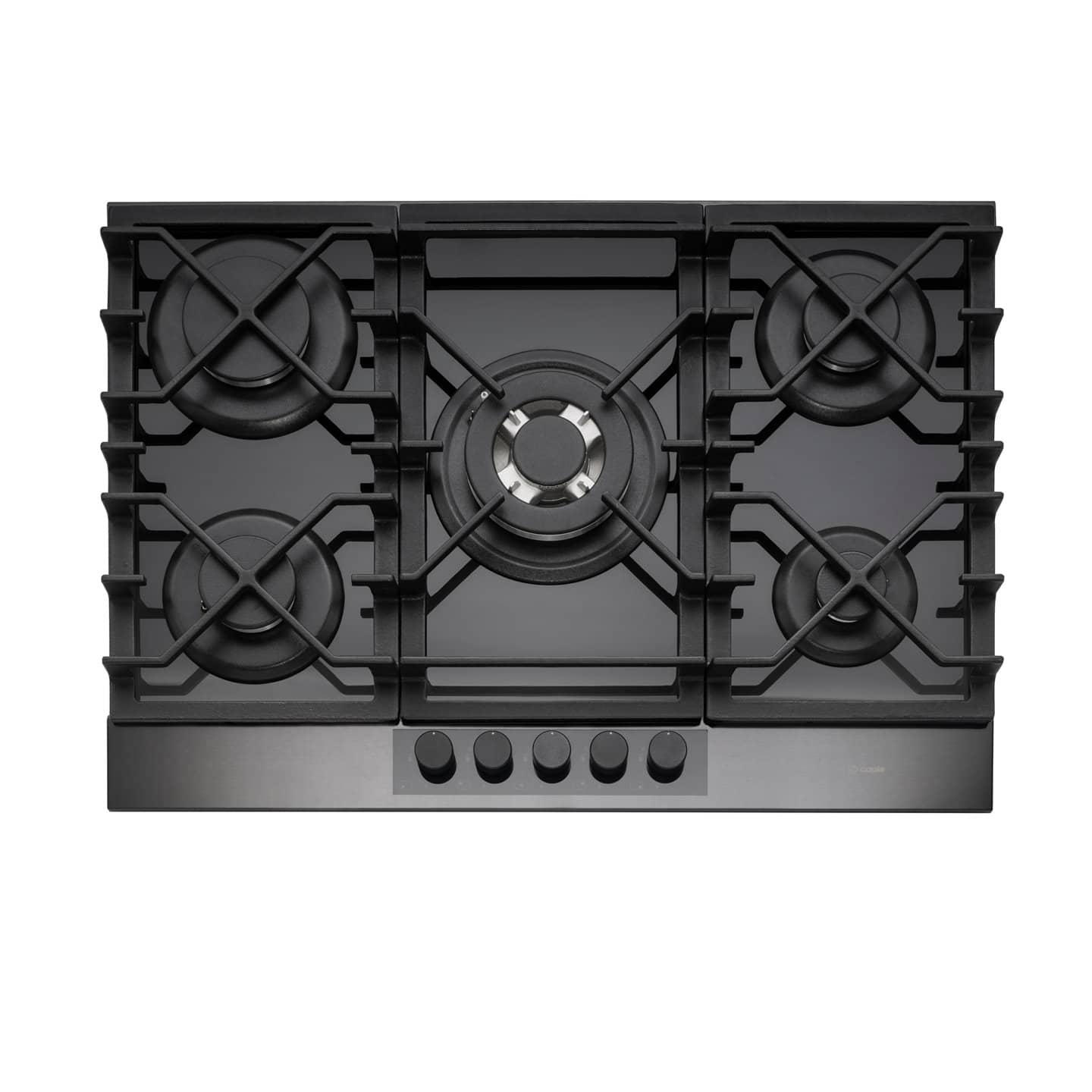 caple-70cm-gaskochfeld-auf-glas-5-brenner-gunmetal image 1
