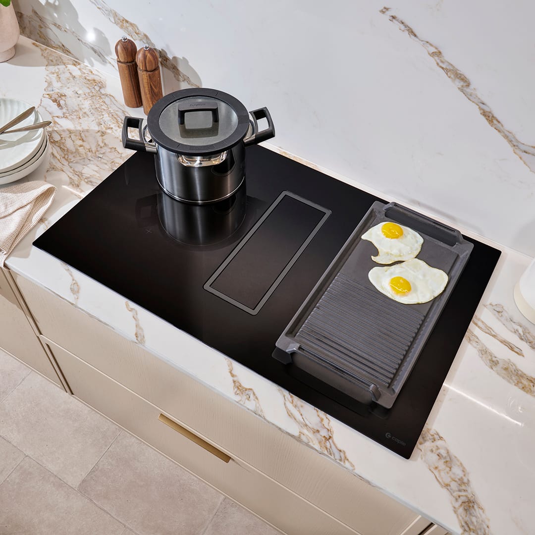 caple-plasma-83cm-black-induktionskochfeld-mit-downdraft-abzug image 2