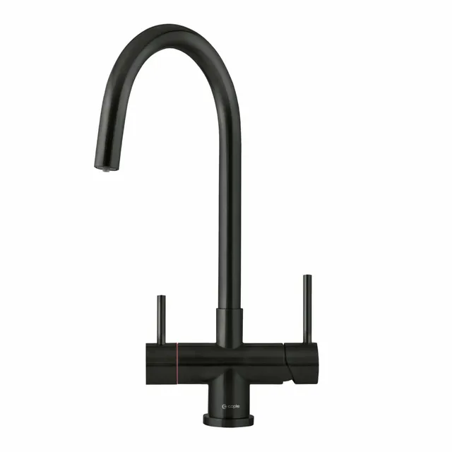 caple-vapos-2-3-in-1-hei-wasserhahn-schwarzstahl image 1