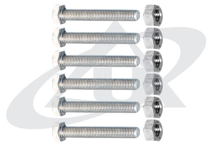unidelta-1099-edelstahl-set-a4-6-schrauben-6-muttern-f-r-anbohrschellen image 1