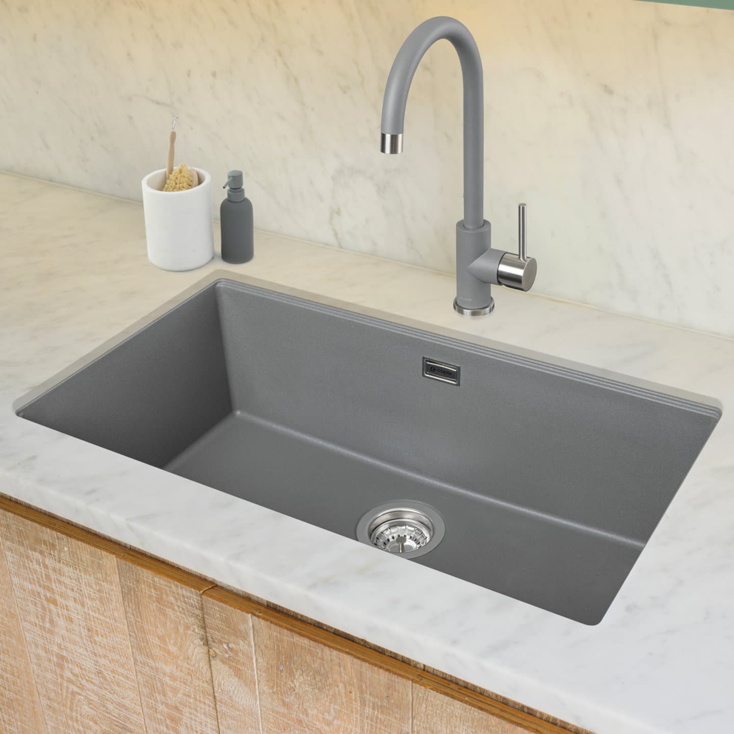 caple-aspen-single-lever-tap-armatur-pebble-grey image 3