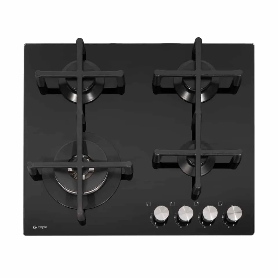 caple-59cm-gas-on-glass-gaskochfeld-4-brenner-schwarz image 1