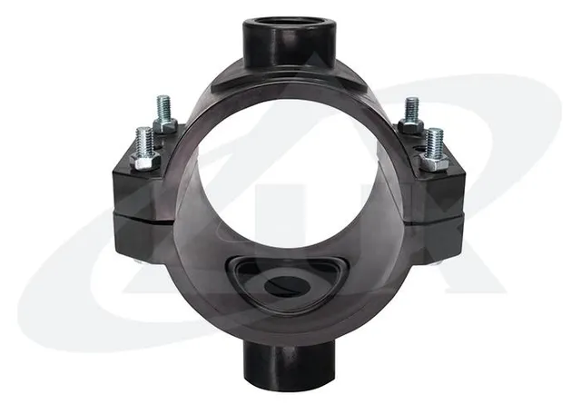 unidelta-1020-anbohrschelle-doppelt-f-r-pe-rohr image 1