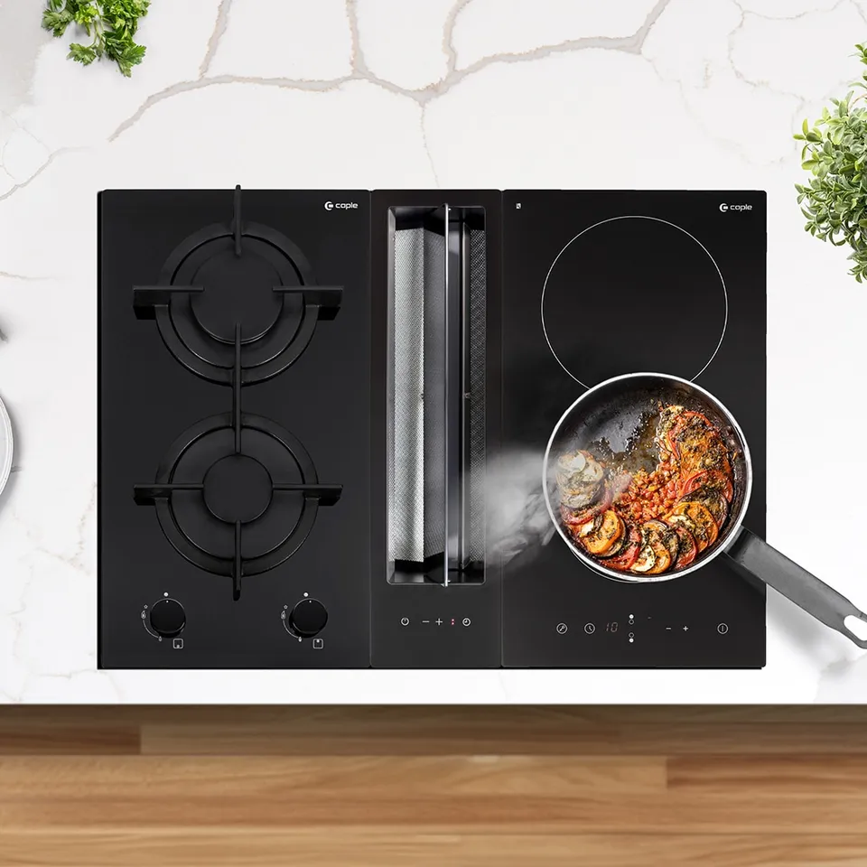 caple-52cm-downdraft-dunstabzug-schwarz-mit-motor image 1
