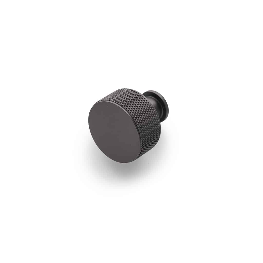 caple-m-belknopf-schwarz-geriffelt-black-knurled-knob image 1