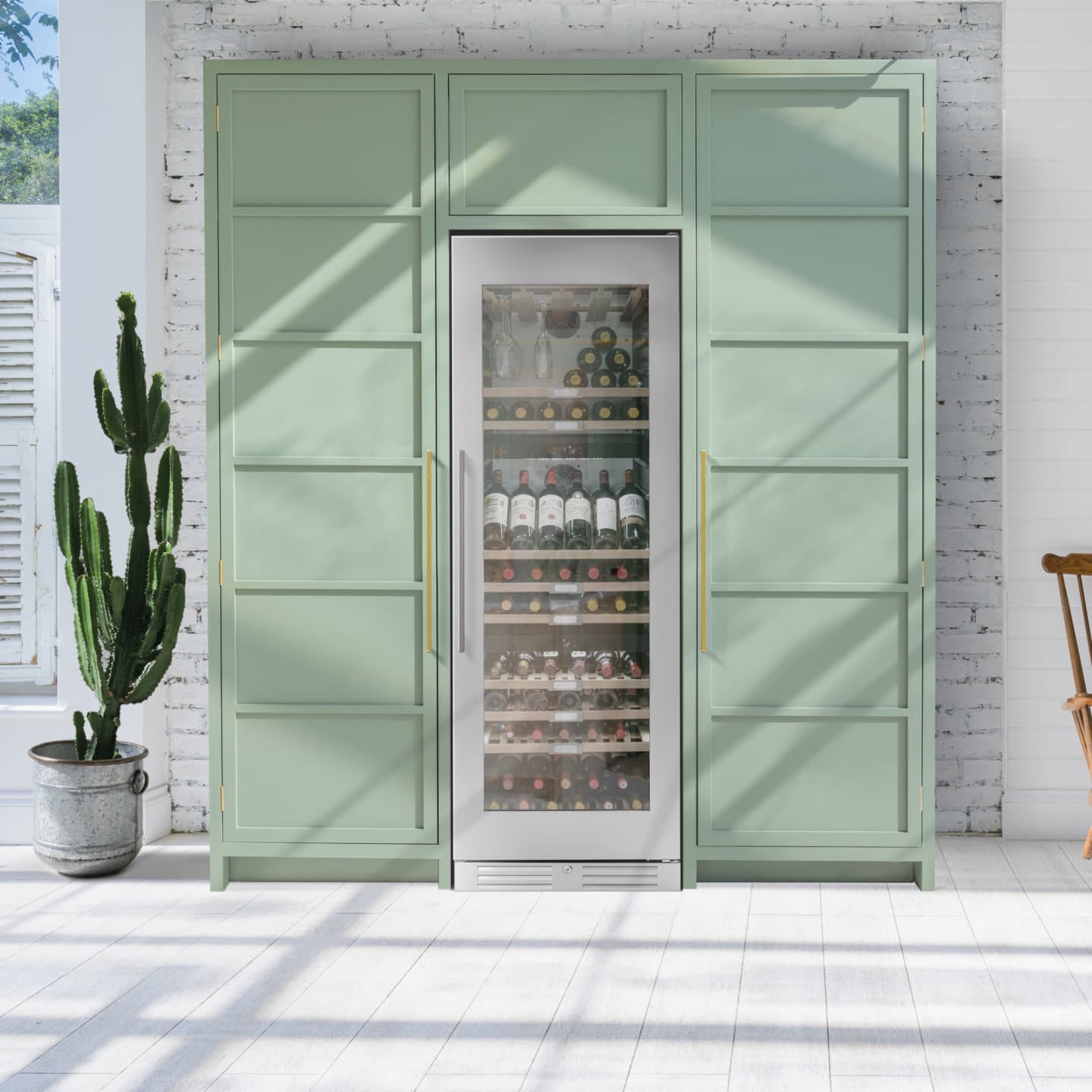 caple-freestanding-triple-zone-wine-cooler-edelstahl image 2