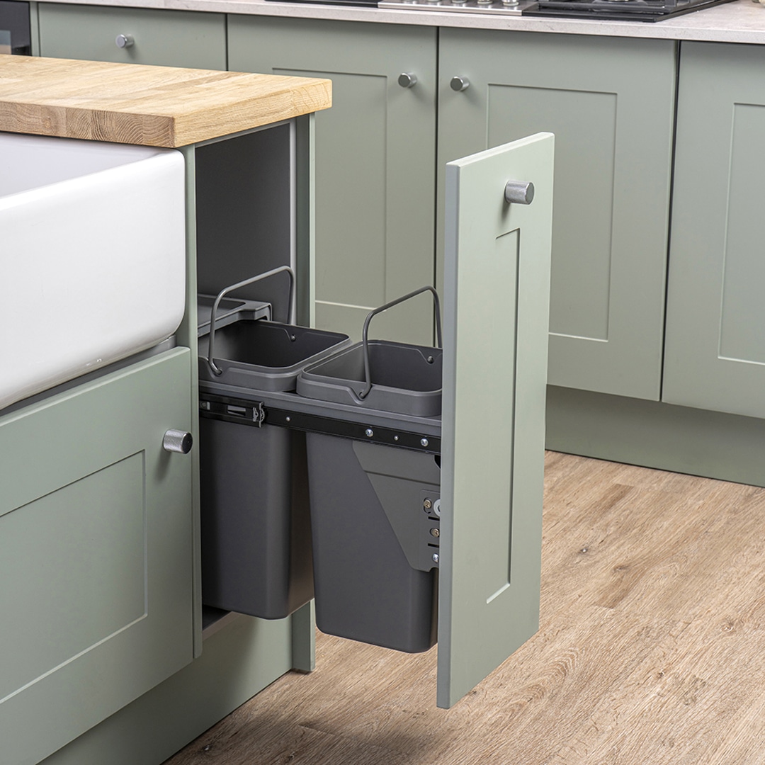 caple-base-mounted-28l-dual-bin-einbau-abfalltrennungssystem image 2