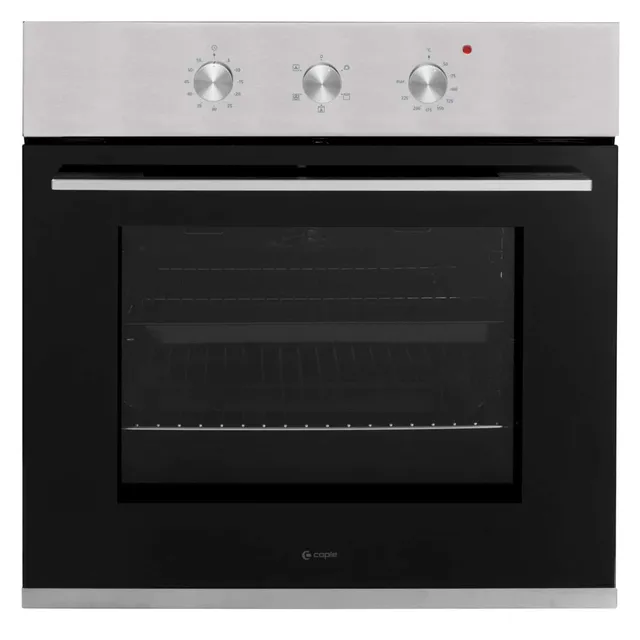 caple-60cm-elektro-einbaubackofen-schwarz-edelstahl image 1