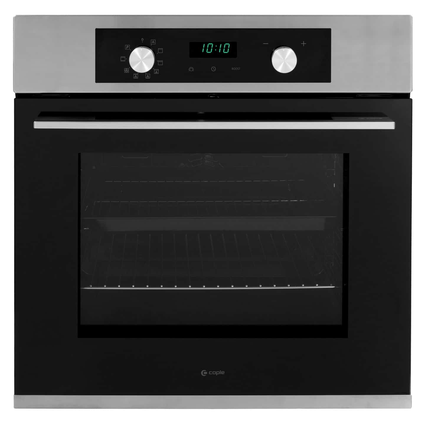 caple-60cm-pyrolyse-einbaubackofen-schwarz-edelstahl image 1