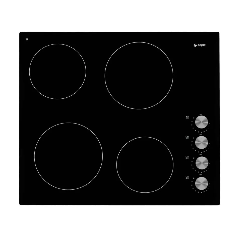 caple-59cm-elektro-keramik-kochfeld-schwarz image 1