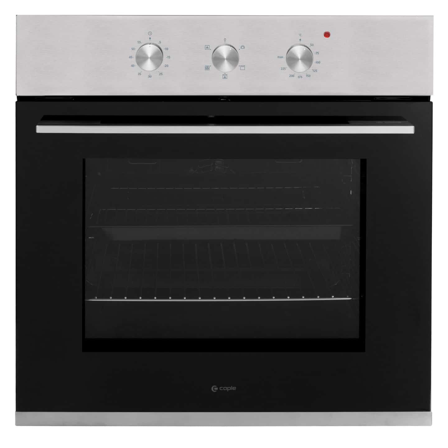 caple-60cm-elektro-einbaubackofen-schwarz-edelstahl image 1