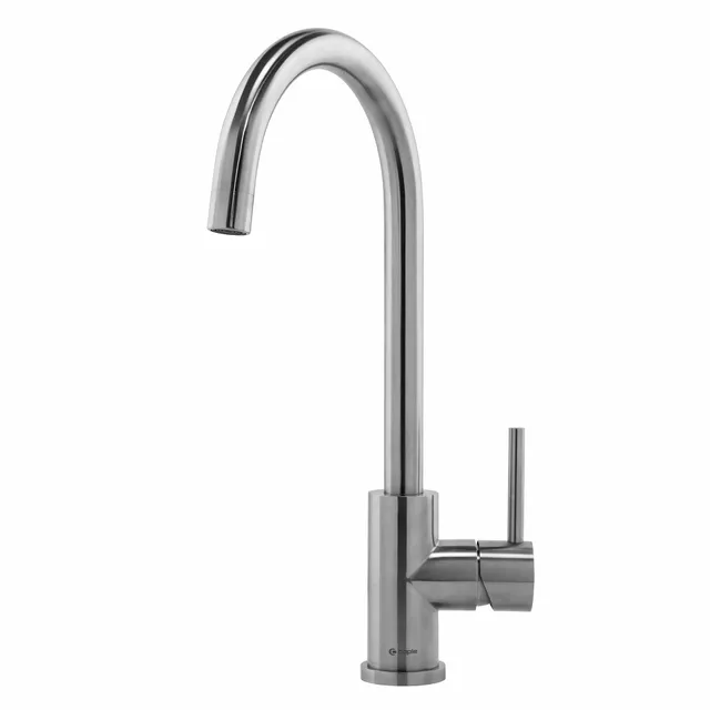 caple-aspen-einhebelmischer-k-chenarmatur-edelstahl image 1