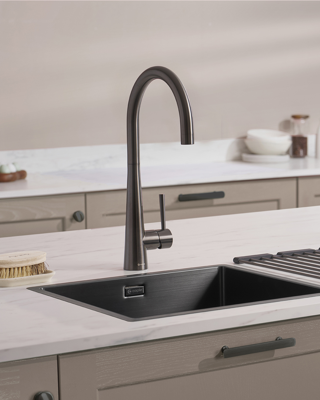 caple-ridley-einhebel-k-chenarmatur-black-steel image 2