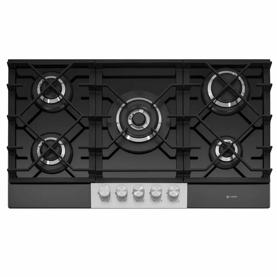 caple-88-cm-gaskochfeld-glas-schwarz-5-brenner image 1