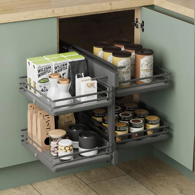caple-corner-pull-out-organiser-plus-400-door-eckschrank-auszug image 1