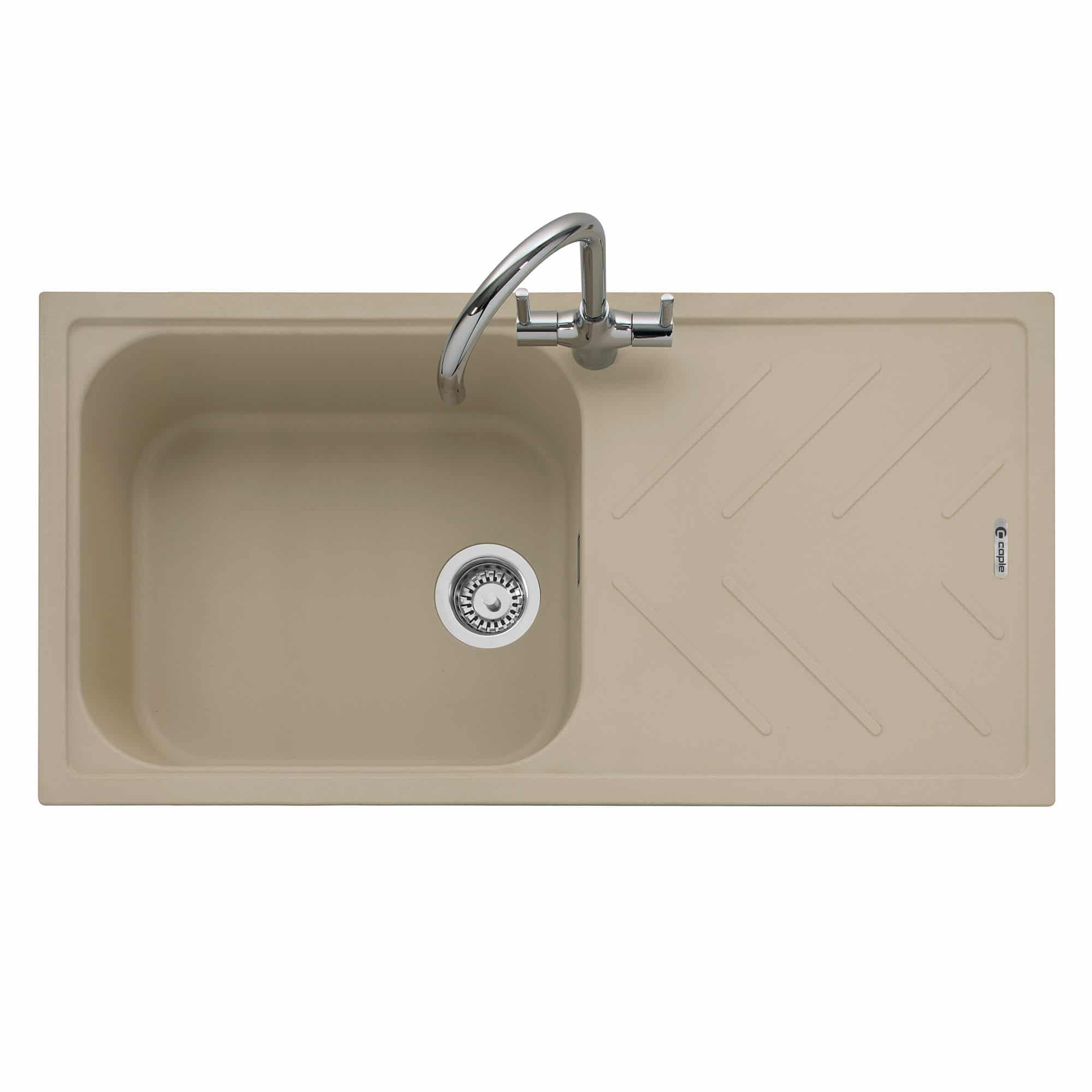 caple-veis-100-einbau-granitsp-le-mit-abtropfer-desert-sand image 1